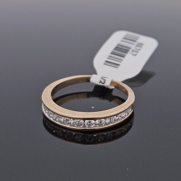 10K Yellow Gold 1/2TCW Diamond Channel Set Band Wedding Ring Size 7.25 - Picture 8 of 15